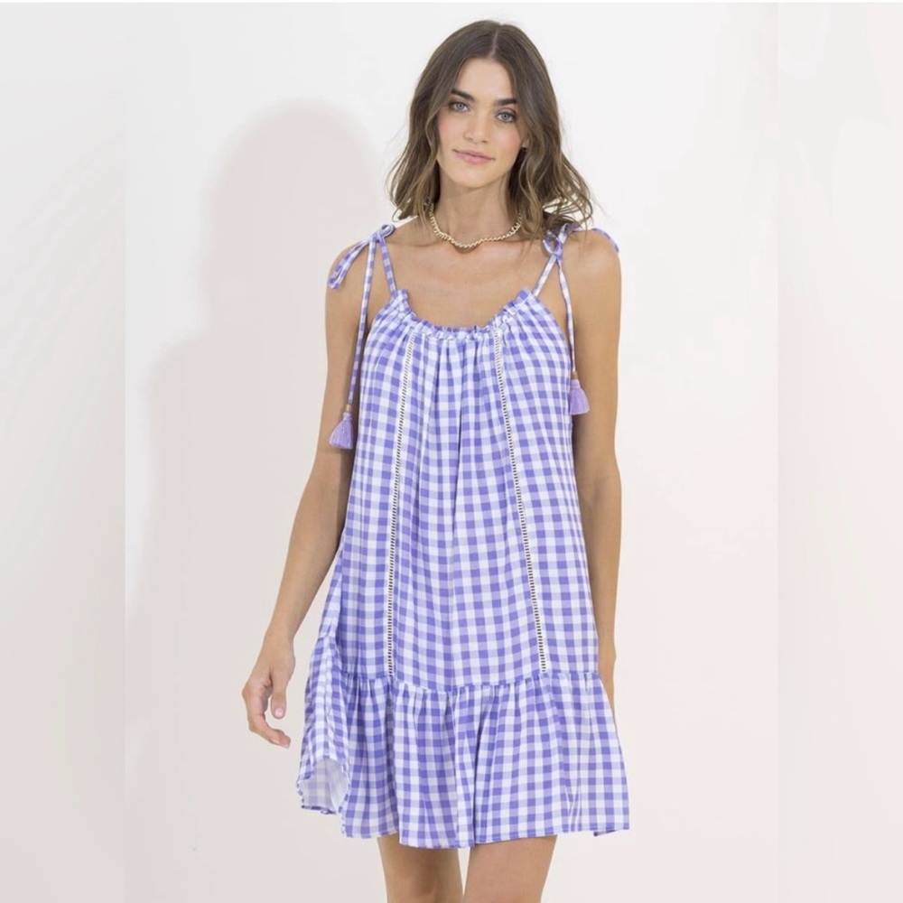 Maaji Purple Gingham Dress